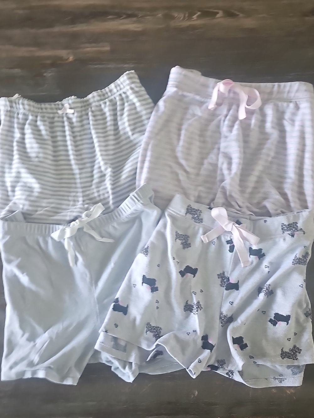 Womans/Girls XL COZY - Cotton Knit Shorts - Soft Lounge Bottoms 4 pair